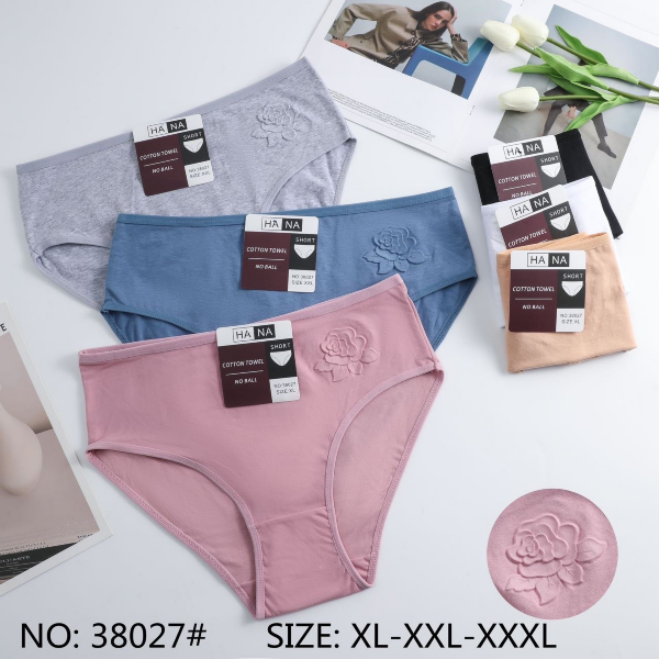 Majtki damskie Roz XL-3XL, Mix kolor Paczka 24 szt